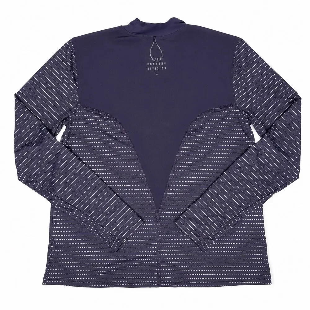 Nike Dri-FIT Run Division Long Sleeve Running Top Women’s Sz L Purple DV7243-540